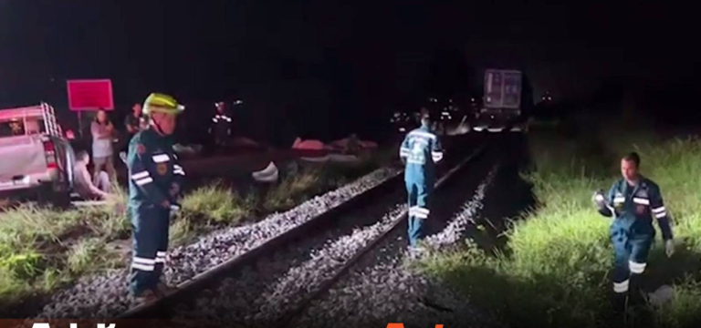 थाइल्याण्डमा रेल दुर्घटना, ८ को मृत्यु